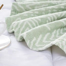 jinchan Boho 100% Cotton Blanket Muslin Lightweight Twin Size Throw Blanket Reversible for Couch Soft Cozy All Season 3-Layer Throw Coverlet Blanket for Bedroom Living Room Decor Green 60x80 Inches by CozyNest Decor