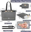 ITIEZY Diaper Bag Tote for Baby - Large Mommy Bag with Portable Changing Pad Pacifier Case, Hospital Bags Travel Baby Bag by TinyTreasures Baby Boutique