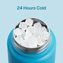 Insulated Water Bottle with Straw - Encool Stainless Steel Water Bottle, Leak-Proof, BPA-Free, Double Wall Vacuum Keeps Cold for 24 Hours for Sports, Travel, School (32 oz, Azure Blue) by CozyNest Decor