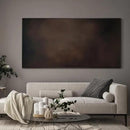 SIGNWIN 24"x46" Extra Large Framed Wall Art Dark Brown Abstract Moody Illustration for Home Living Room Bedroom Decor (Frame Assembly Required) by CozyNest Decor