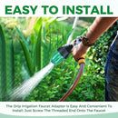 12 Pcs 1/2 Inch Drip Irrigation Tubing Faucet Garden Hose Adapter, 3/4" to 1/2" Drip Irrigation Tubing Hose Adapter, 3/4 Inch Faucet Connector Garden Hose Adapter Black and Green by GreenHaven Gardens