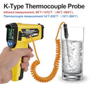 MESTEK Infrared Thermometer Laser Temperature Gun, -58°F to 1472°F (-50~800°C), Non-Contact Digital IR Thermometer Temp Gun Gun with Color LCD for Cooking Pizza Oven, Adjustable Emissivity by TinyTreasures Baby Boutique