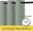 NICETOWN Blackout 78 inch Curtains for Doorway 2 Panels Set, Grommet Thermal Insulated Room Darkening Door Curtains Sound Reducing for Bedroom/Home Office, Sage Green, W52 x L78 by TinyTreasures Baby Boutique