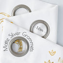 Vangao Kids Curtains White Drapes Dinosaur Curtains for Boys Kids Nursery Girls Room Golden Dino Foil Print Light Filtering Grommet Top Window Drapes 84 Inches Length 2 Panels by TinyTreasures Baby Boutique