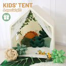 Wilwolfer Kid Tent with Mat, Star Lights - Kids Play Tents for Toddlers Kids Tents Indoor Playhouse - Princess Tent for Girls Toy House Gift (Beige with Mesh) by TinyTreasures Baby Boutique