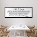 The Blessing Christian Song Lyrics Wall Decor 32"×12" Bible Verse May The Lord Bless You Scripture Wall Art Sign (Black) by CozyNest Decor