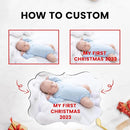 Personalized Christmas Ornaments 2025, Custom Photo Text Hanging Ornament Keepsake Gift for Christmas Tree Decorations, Baby Shower, Engaged, Married, Family, Friends by TinyTreasures Baby Boutique