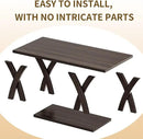 47” Wood Coffee Tables for Living Room Rustic Stands with Storage Shelf Brown Coffee Tables for Living Room. Farmhouse Center Stands with Shelf Farmhouse Rectangle Center Table by CozyNest Decor