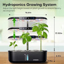 Ahopegarden Hydroponics Growing System kit Indoor Garden, 12 Pods Plant herb Garden with LCD Environmental Detection Germination Vegetable LED Growth Lamp, Hydroponics Grower Healthy Fresh Vegetables by GreenHaven Gardens