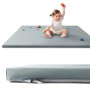 Baby Play Mat for Floor,1.3'' Thick Memory Foam Play Mat,50''x50'' Tummy Time Mat with PU Leather,Cushioned & Waterproof Playpen Mats,Non Slip Crawling Padded for Toddlers,Infants,Kids by TinyTreasures Baby Boutique