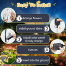Solar Garden Lights Outdoor, 4 Pack 24-Head Artificial Flowers Solar Lights, IP65 Waterproof Garden Decoration for Yard Patio Path Cemetery Grave, Gifts for Mom Women Bithday Mother's Day-Auto ON/Off by GreenHaven Gardens