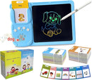 Rylai Toddler Toys Talking Flash Cards, Kindergarten Learning Resources 510 Sight Words with Drawing Tablet for Speaking Doodling, Sensory Toys for Kids with Autism, Boys Girls 2 3 4 5 6, Blue by TinyTreasures Baby Boutique