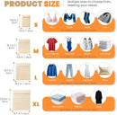 4Pcs Cotton Mesh Laundry Bags for Delicates,Breathable Mesh Garment Bag for Washing Machine, Travel Wash Bags with Zipper for Bras, Underwear, Socks, Clothes, Laundry Dorm Room Essentials(S-XL) by TinyTreasures Baby Boutique