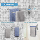 Bathroom Towel Holder JSVER 2 Arms SUS304 Stainless Steel Wall Mounted Towel Bar, Swivel Towel Racks for Bathroom, Kitchen by CozyNest Decor