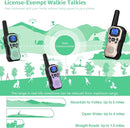 Walkie Talkies for Adults Long Range 2 Way Radios for Kids Rechargeable 4 Pack, Hiking Camping Skiing Cruising Gear with Lamp, USB-C, SOS Siren, NOAA Alert, iVOX Hands-Free, One-Touch Pairing by TinyTreasures Baby Boutique