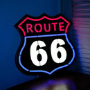 Ultrathin Route 66 Neon Sign Art Wall Lights for Bedroom Windows Glass Hotel Pub Cafe Wedding Birthday Party Gifts by CozyNest Decor