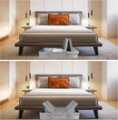 DAYARD Underbed Storage Container Bins with Lids, Under Bed Storage Organizer with Sturdy Handles Sidewalls Bottom, Foldable Clothes Bag (Set of 2) Large, Grey by CozyNest Decor