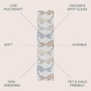 JONATHAN Y Machine-Washable Cream/Multi Runner Rug, 2x8, Kingdarr T-Rex Modern, Casual, Kids & Novelty for Living Room, Dining Room, Bedroom, Kitchen Easy-Cleaning, Non-Shedding (KDW103A-28) by CozyNest Decor