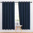 NICETOWN Blackout Curtain Panels 72 - Window Treatment Energy Saving Thermal Insulated Solid Grommet Blackout Drapes for Living Room (Navy, 1 Pair, 66 by 72-Inch) by TinyTreasures Baby Boutique