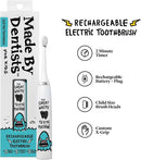 Kids Electric Toothbrush - Rechargeable Vibrating Toothbrush with Timer, Includes 6 Replacement Heads, Gently Cleans Little Teeth, for Girls and Boys, Kids & Toddlers Age 2+, Shark by TinyTreasures Baby Boutique