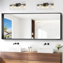 Black Bathroom Mirror, 72x30 Inch Rectangular Deep Frame Mirror, Large Wall Mounted Bathroom Vanity Mirror Over Sink for Bedroom,Restroom, Living Room, Hangs Vertically or Horizontally by CozyNest Decor