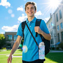 RICHEN Neoprene Water Bottle Carrier Bag with Adjustable Shoulder Strap,Insulated Water Bottle Cover for Stainless Steel/Glass/Plastic Bottles by TinyTreasures Baby Boutique