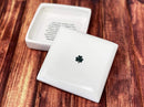 Baptism Gift, First Communion Gift, or Confirmation Gift – Square Ceramic Keepsake Box with Irish Blessing and Shamrock in Green by TinyTreasures Baby Boutique