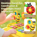Baby Piano Toy for Kids 0-6-12-18 Months, Light Up Baby Keyboard Musical Toy with Press Pop Bubbles, 4 Modes Toddler Piano for Boys Girls Ages 1-3, Detachable & Portable Infant Toy Gift by TinyTreasures Baby Boutique