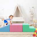 4-Piece Soft PU Leather Toddlers Climbing Toys, Baby Foam Climbing Blocks for Babies Toddlers, Waterproof Foam Play Gym Climber Structures for Toddler 3, Indoor Climb and Crawl Activity Play Set by TinyTreasures Baby Boutique