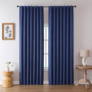 Joydeco Custom Blackout Curtains for Bedroom, Total Blackout Curtains Back Tab & Rod Pocket, Solid Thermal Insulated Window Drapes Luxury Decor for Living Room 1 Panel (Custom Size, Twilight Blue) by TinyTreasures Baby Boutique