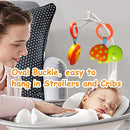 Baby Toys, Cartoon Animal Hanging Rattle Toys, Handbells Baby Rattles, Baby Bed Crib Car Seat Travel Stroller Toys for Infant, Best Birthday Gift for Newborn, 4 Pack by TinyTreasures Baby Boutique