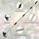 Weed Puller Tool with Long Handle - 60" Manual Weeder Remover Tool, 2 in 1 Hand Weed Rake and Garden Hoe for Gardening, Heavy Duty Uprooting Weeding Pull for Yard, Lawn, Patio and Garden by GreenHaven Gardens