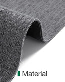 LUMI Indoor Door Mat 24"x36", Ultra Thin Low Profile Non-Slip Doormat for Home Entrance, Absorbent & Stain-Resistant Welcome Mats, Washable Entryway Mat for Front Door, Patio, Porch, Grey by CozyNest Decor