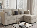 Belffin Convertible Sectional Sofa with Chaise Velvet L Shaped Sofa Couch Modular Sectional Sofa with Storage Grey by CozyNest Decor