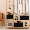 Large Storage Baskets for Shelves, Closet Organizers Bins for Clothes Blanket Towels, Baby Nursery, Toy Baskets Box, Woven Rope Baskets, 17 x 13 x 7.5”, 3 Packs Black by CozyNest Decor