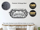 YTDESIGN Personalized Garden Sign, 42.0 x 12.0 inches, Stainless Steel, Decorative Outdoor Signage by CozyNest Decor