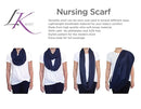 LK Baby Infinity Nursing Scarf Breastfeeding Cover Ultra Soft Premium Jersey Polyester- 100% AZO free and Safe for Baby (Black) by TinyTreasures Baby Boutique