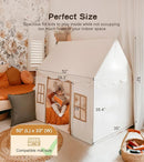Play Tent with Mat, Star Light, Large Kids Playhouse with Windows Easy to Wash, Indoor and Outdoor Play Tents for Kids, Little Dove Toys for Girls, Boys, 47x40x52 (Beige Playhouse, Large Size) by TinyTreasures Baby Boutique
