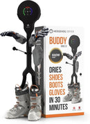 Hedgehog Buddy Heavy Boot Dryer for Work Boots and Shoe Deodorizer – Rapid 3 Pair Gloves, Boxing Shoes and Shoe Dryer, Wall-Mounted Warmer Adjustable Heat Portable Dryer, Black by CozyNest Decor