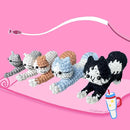 ChillFuzz Animal Crochet Kit Beginner Crochet Kit for Adults and Kids with Yarn Hook and Instructions Fun DIY Craft Gift Yoga Cat by TinyTreasures Baby Boutique