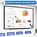 H-Qprobd Large Magnetic White Board Dry Erase Whiteboard with Black Aluminum Frame, 60"X40" Hanging White Boards for Wall with Long Pen Tray, Presentation Board for Office Classroom Home by TinyTreasures Baby Boutique