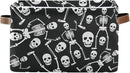 Skull Rectangular Storage Basket Organizer Bin Shelf Baskets For Clothes Gifts For Home Office Dorm