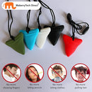 Sensory Chew Necklaces for Kids, Shark Tooth Silicone Chewy Necklace 5 Pack for Autism/ADHD/SPD, Autism Sensory Toys Reduce Chewing Fidgeting for Boys Girls Adults Chewer by TinyTreasures Baby Boutique