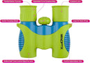 Binoculars for Kids, Girls or Boys Real Kids Binoculars in Vibrant Green Blue - Includes Sticker Book with 40 Bird Species - Small Toys for Toddlers by TinyTreasures Baby Boutique