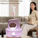 Raindrop Humidifiers for Bedroom,300ML Ultrasonic Small Humidifier, Aromatherapy Essential Oil Vaporizer, Essential Oil Diffuser with Atmosphere Light,Suitable for Bedroom, Hotel,Gym,Yoga Room by TinyTreasures Baby Boutique