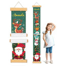 Personalized Name Growth Chart for Wall, Christmas Deer Height Chart, Waterproof Canvas Measure Wall Ruler Removable, Nursery Wall Decor for Baby Kids Toddlers,Christmas Gifts for Kid by TinyTreasures Baby Boutique