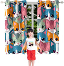 Cat Blackout Curtains for Girls - 2Pcs Cute Cartoon Cat Patterns Curtain Panels for Girls Bedroom Lovely Cats Drapes Darkening Window Curtain for Living Room Bedroom, 82" x 63" by TinyTreasures Baby Boutique