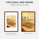 Homeforia 12 x 18 Walnut Wood Frame, High End Dark Oak 12x18 Brown Picture Frame with Mat 8.5x11 Photo, 12 x 18 Wooden Poster Frame Matted to 8.5 x 11, 18x12 Frames, Tempered Glass, Wall Kit, Set of 1 by CozyNest Decor