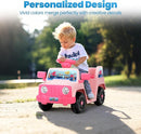 6V Toddler Ride On Car Interactive Electric Car with Horn LED Front Light Rear Storage Ocean Theme Perfect for Boys & Girls 18+ Months Safe Fun and Exciting for Little Explorers(Pink Ocean) by TinyTreasures Baby Boutique