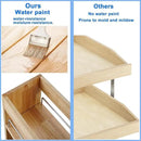 DINDON Pull Out Spice Rack Cabinet Organizer, (8" W x 21.9" D x 25.2" H) Multi-Use Soild Wood Pull Out Cabinet Organizer Slide Out Shelf Sliding Base Cabinet Storage Organization by CozyNest Decor